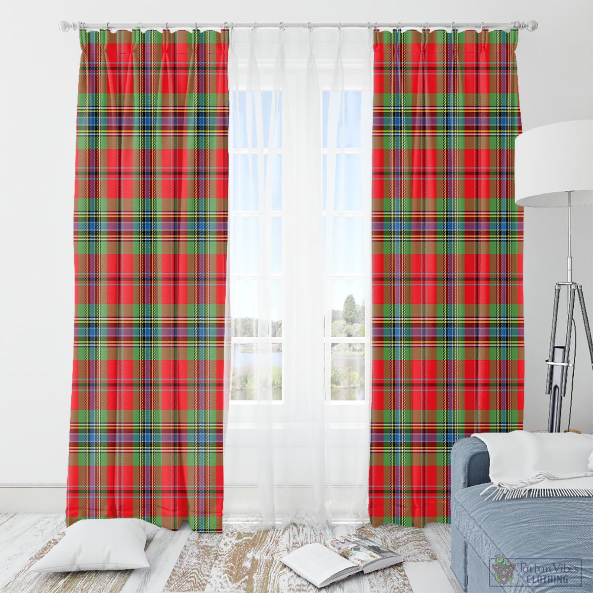 MacLean of Duart Modern Tartan Window Curtain