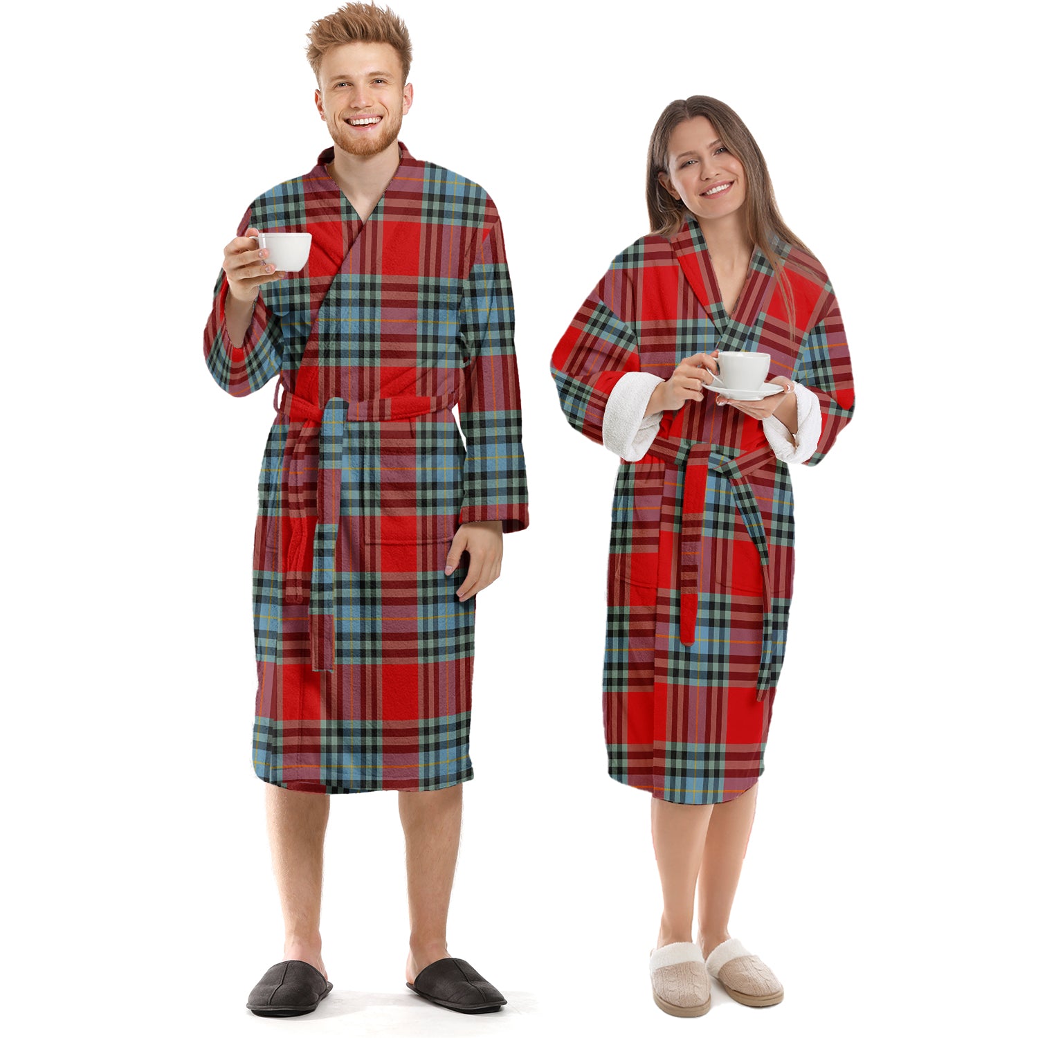 MacLeay (McLeay) Tartan Bathrobe Unisex S - Tartan Vibes Clothing