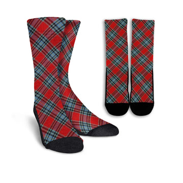 MacLeay (McLeay) Tartan Crew Socks Cross Tartan Style