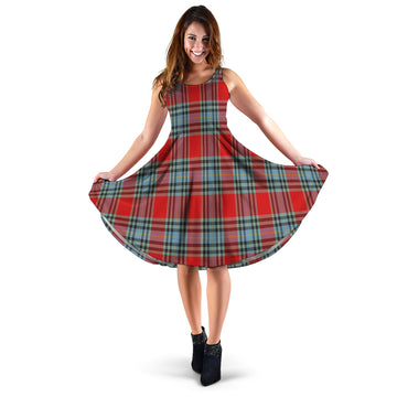 MacLeay (McLeay) Tartan Sleeveless Midi Womens Dress