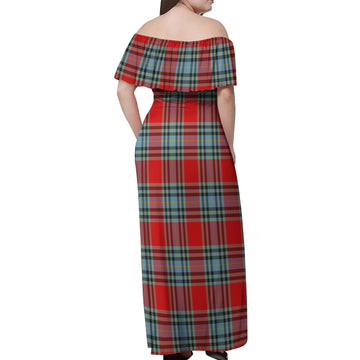 MacLeay (McLeay) Tartan Off Shoulder Long Dress