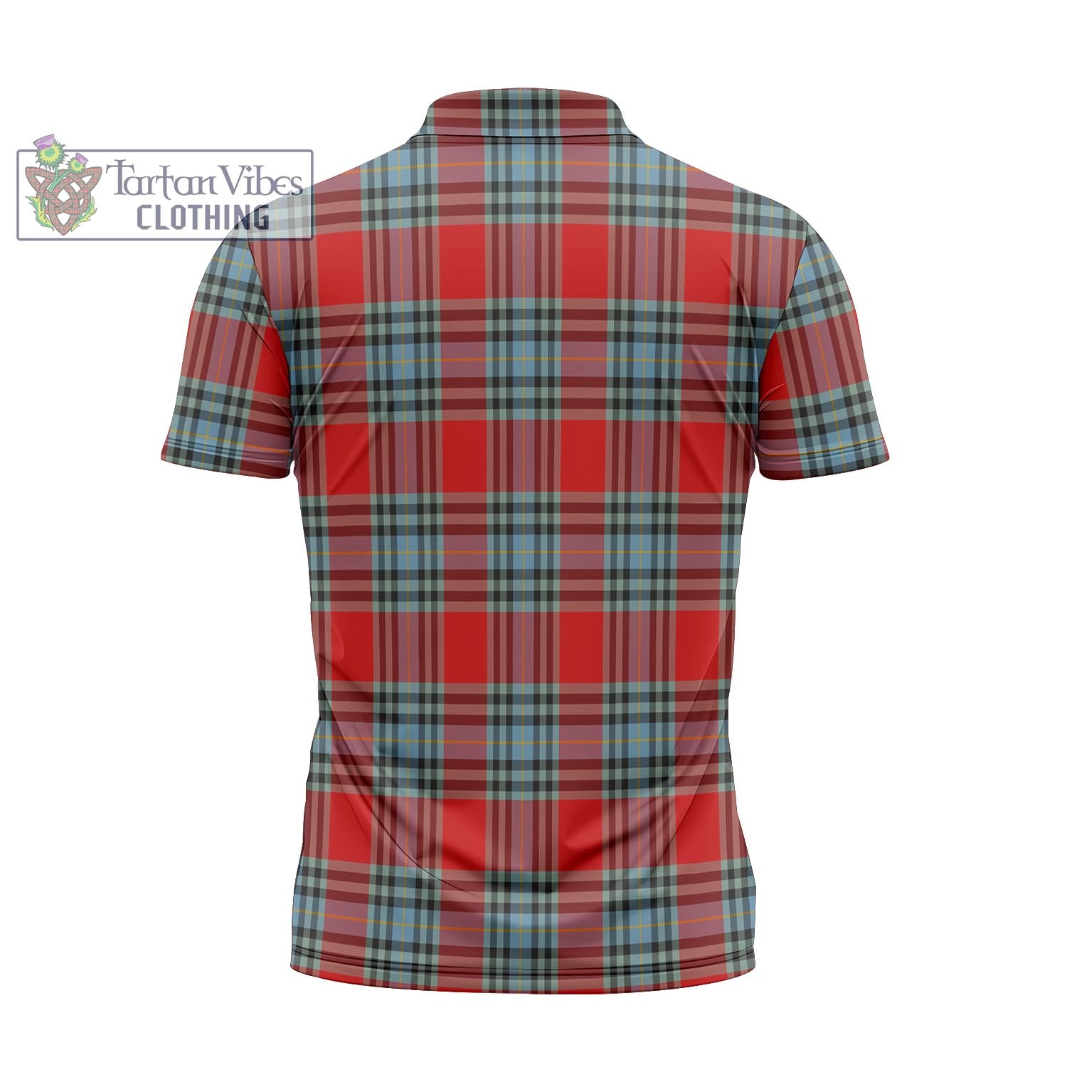 Tartan Vibes Clothing MacLeay Tartan Zipper Polo Shirt