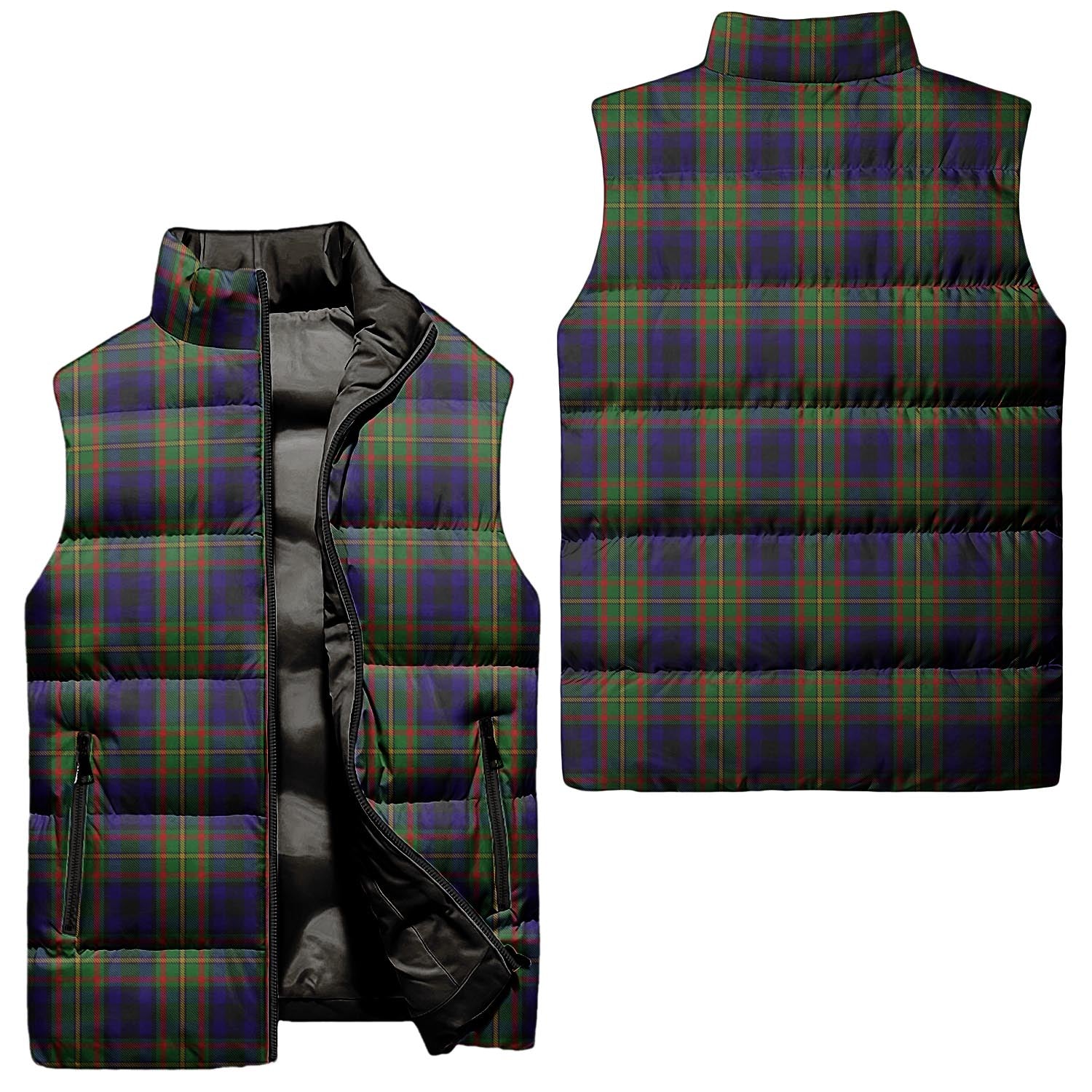 MacLeish Tartan Sleeveless Puffer Jacket Unisex - Tartanvibesclothing