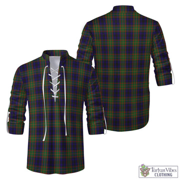 MacLeish (McLeish) Tartan Men's Scottish Traditional Jacobite Ghillie Kilt Shirt Men - Tartan Vibes Clothing