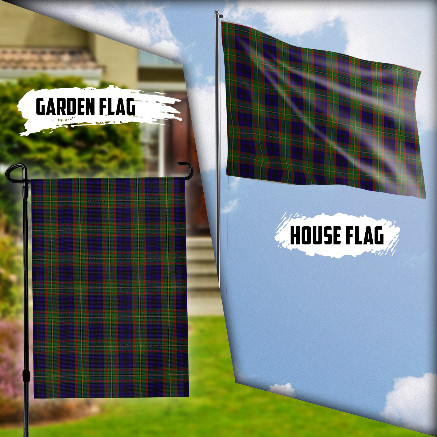 MacLeish (McLeish) Tartan Flag Garden Flag (Vertical) - Tartan Vibes Clothing