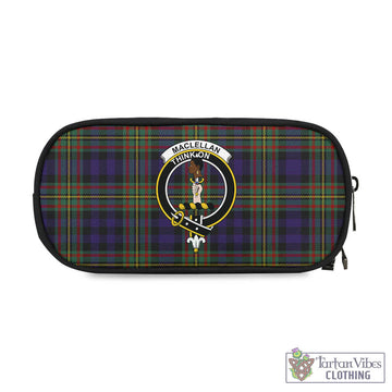 MacLellan (McLellan) Tartan Pen and Pencil Case with Family Crest