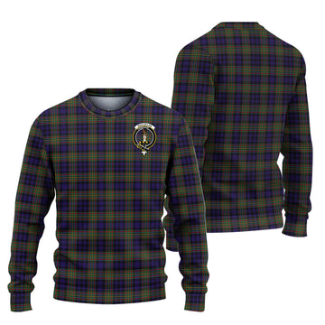 MacLellan Tartan Knitted Sweater with Family Crest