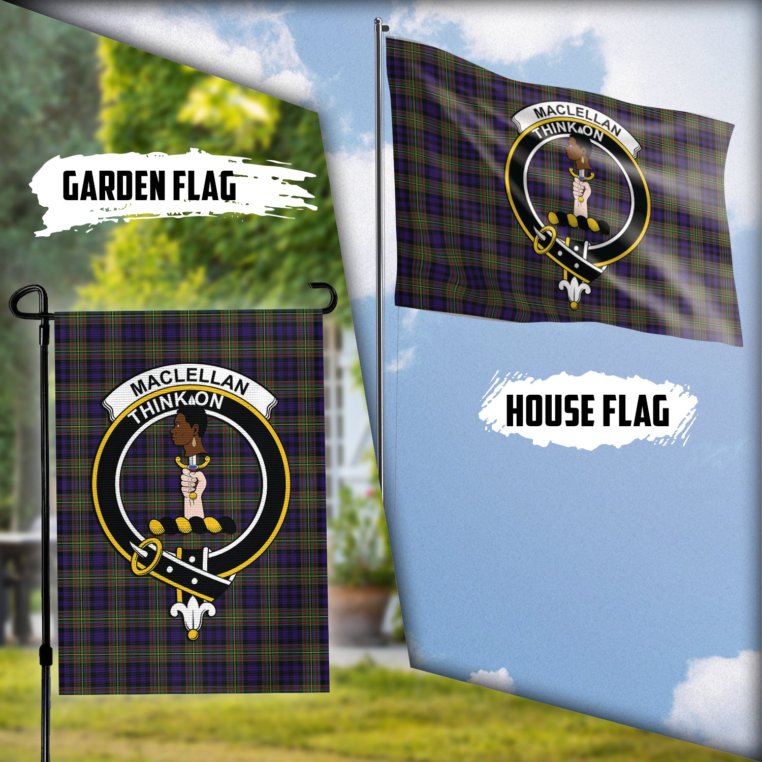 maclellan-tartan-flag-with-family-crest