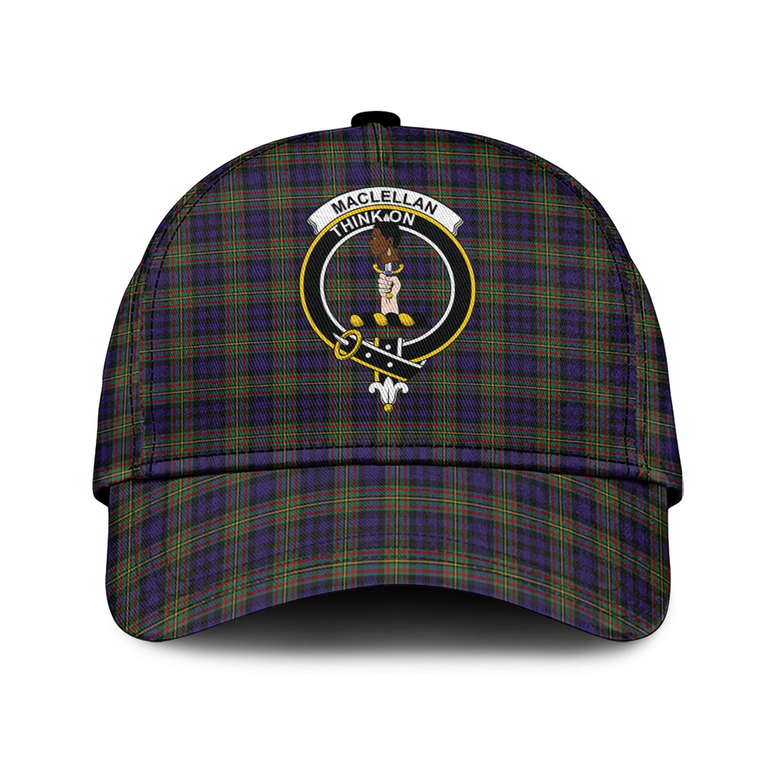 MacLellan (McLellan) Tartan Classic Cap with Family Crest Classic Cap Universal Fit - Tartan Vibes Clothing