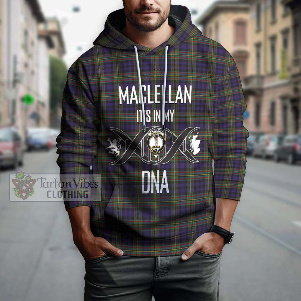 MacLellan (McLellan) Tartan Hoodie with Family Crest DNA In Me Style Pullover Hoodie - Tartanvibesclothing Shop