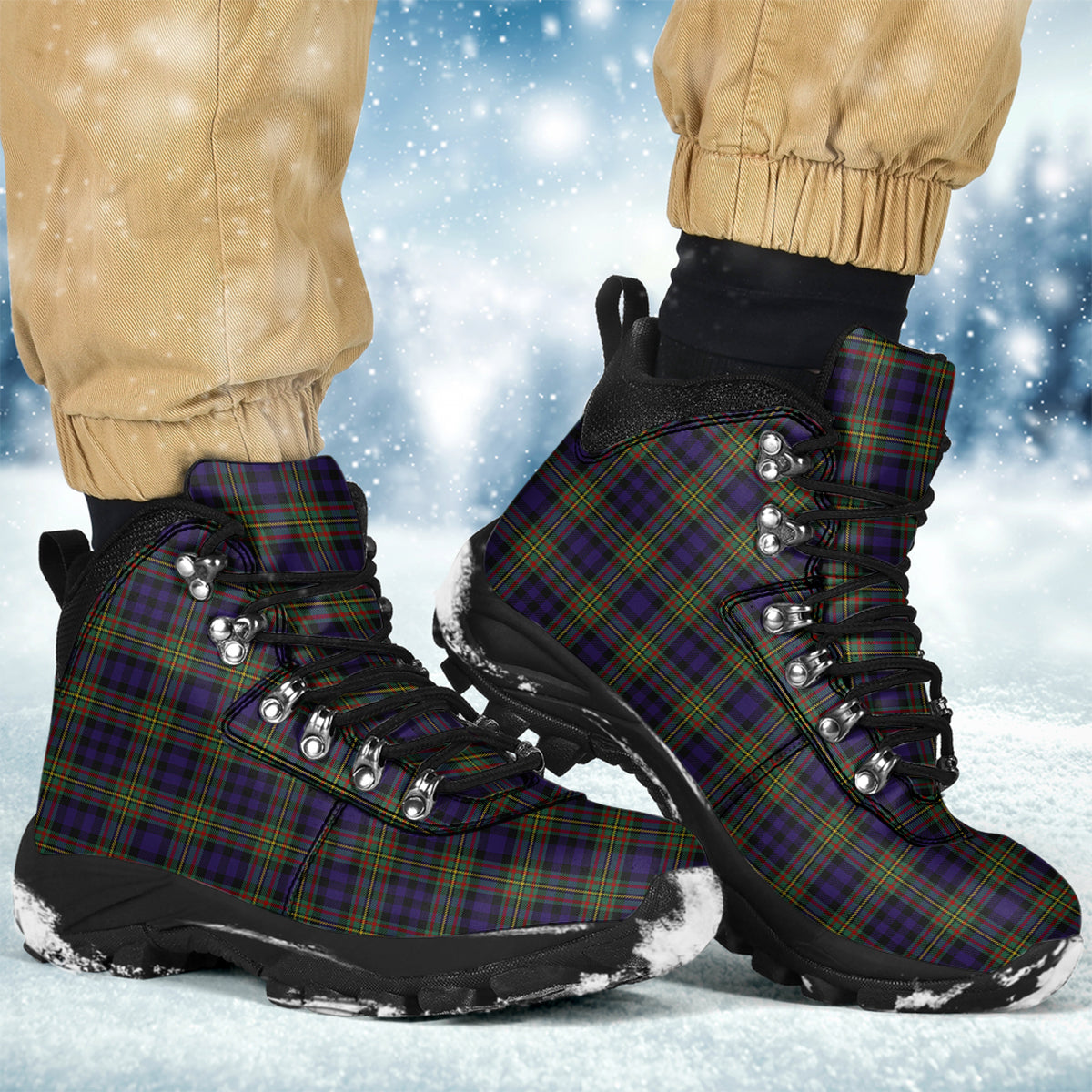 MacLellan (McLellan) Tartan Alpine Boots Men's Boots - Tartan Vibes Clothing