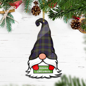 MacLellan Gnome Christmas Ornament with His Tartan Christmas Hat