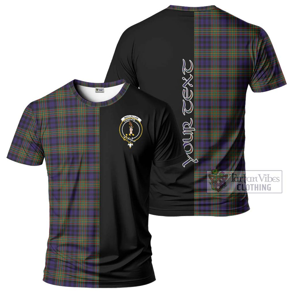 MacLellan (McLellan) Tartan T-Shirt with Family Crest and Half Of Me Style Kid's Shirt - Tartanvibesclothing Shop