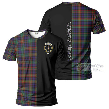 MacLellan (McLellan) Tartan T-Shirt with Family Crest and Half Of Me Style