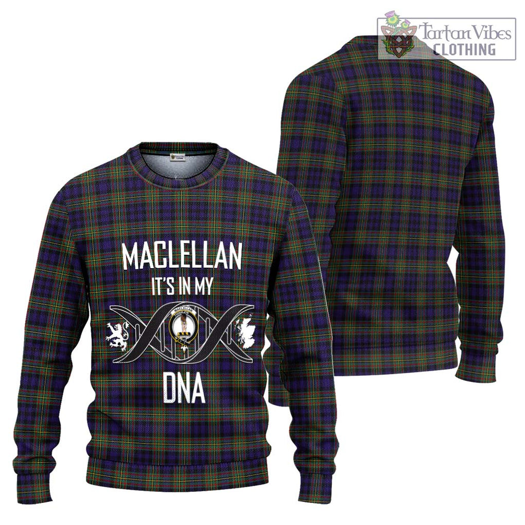 MacLellan (McLellan) Tartan Knitted Sweater with Family Crest DNA In Me Style Unisex - Tartanvibesclothing Shop