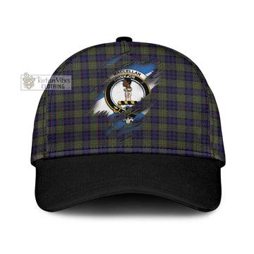 MacLellan (McLellan) Tartan Classic Cap with Family Crest In Me Style