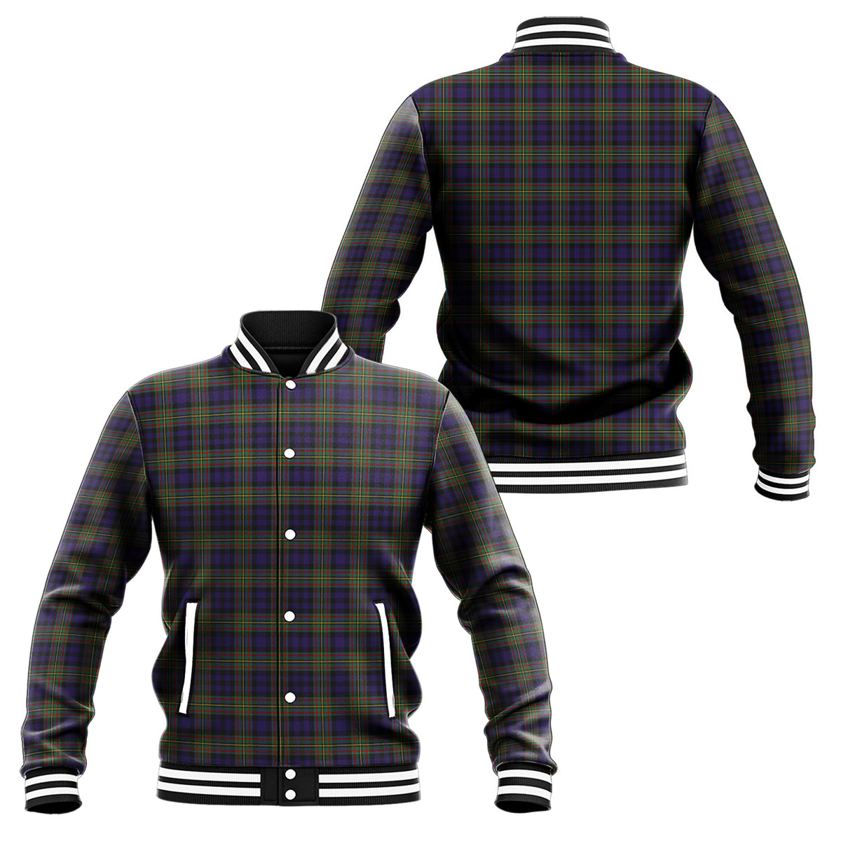 MacLellan (McLellan) Tartan Baseball Jacket Unisex - Tartan Vibes Clothing