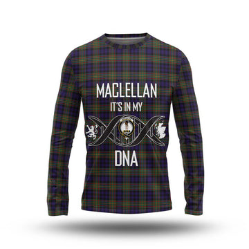 MacLellan (McLellan) Tartan Long Sleeve T-Shirt with Family Crest DNA In Me Style