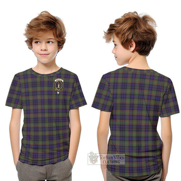 MacLellan (McLellan) Tartan Kid T-Shirt with Family Crest