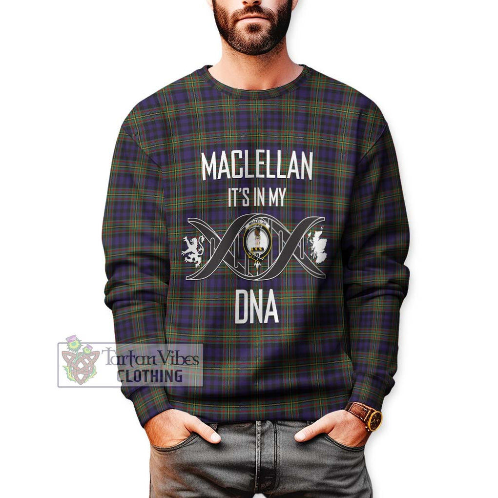 MacLellan (McLellan) Tartan Sweatshirt with Family Crest DNA In Me Style Unisex - Tartanvibesclothing Shop