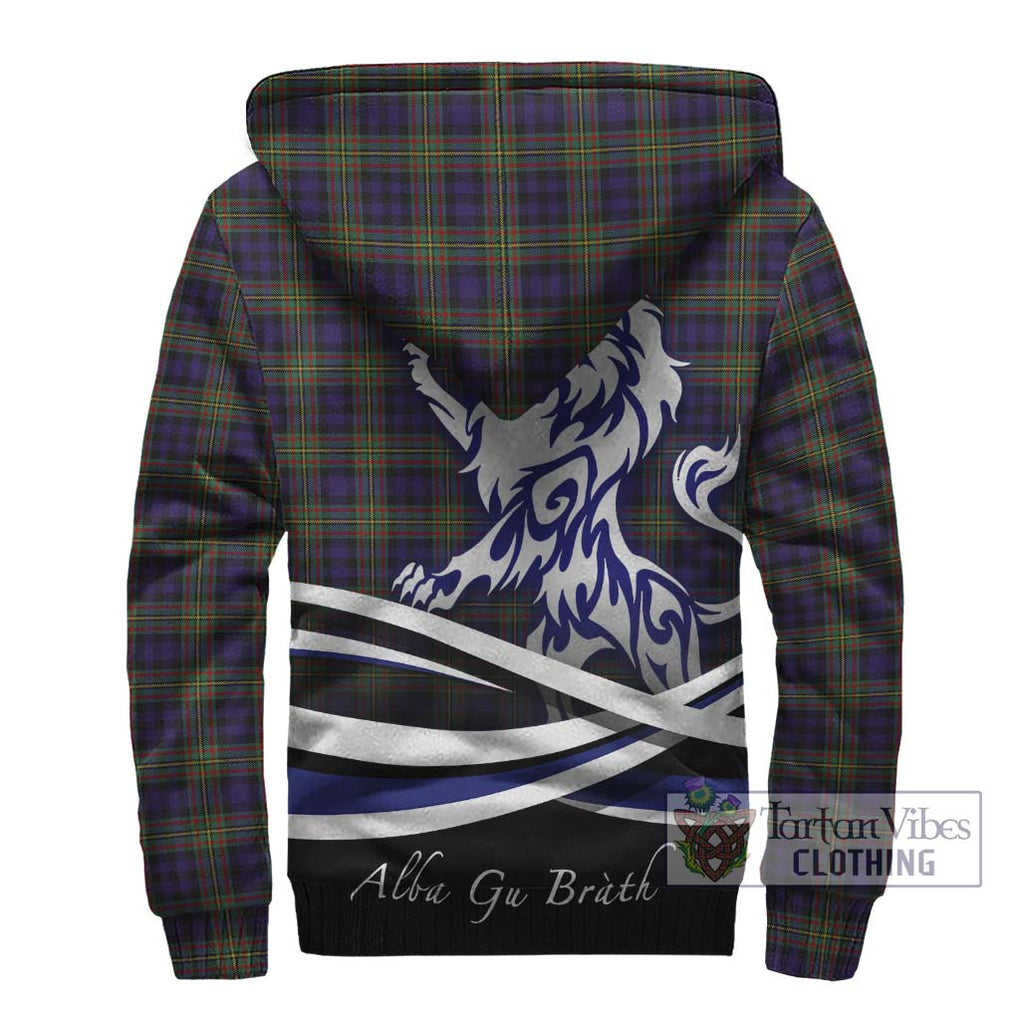 MacLellan (McLellan) Tartan Sherpa Hoodie with Alba Gu Brath Regal Lion Emblem - Tartanvibesclothing Shop