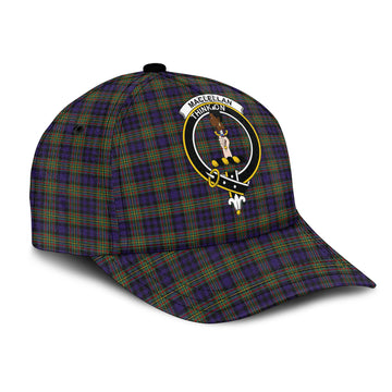 MacLellan (McLellan) Tartan Classic Cap with Family Crest