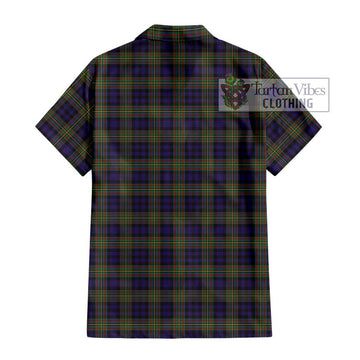 MacLellan (McLellan) Tartan Short Sleeve Button Shirt with Family Crest DNA In Me Style