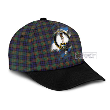 MacLellan (McLellan) Tartan Classic Cap with Family Crest In Me Style