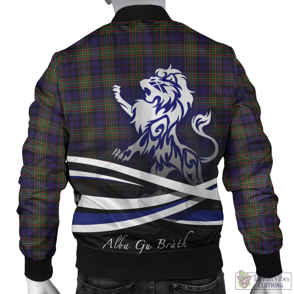 Tartan Vibes Clothing MacLellan Tartan Bomber Jacket with Alba Gu Brath Regal Lion Emblem