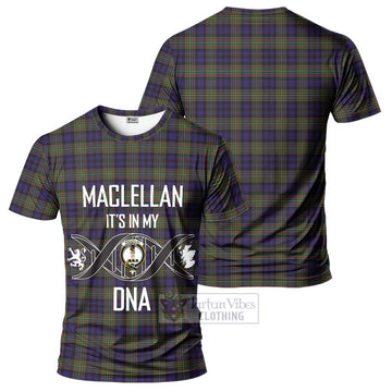 MacLellan (McLellan) Tartan T-Shirt with Family Crest DNA In Me Style