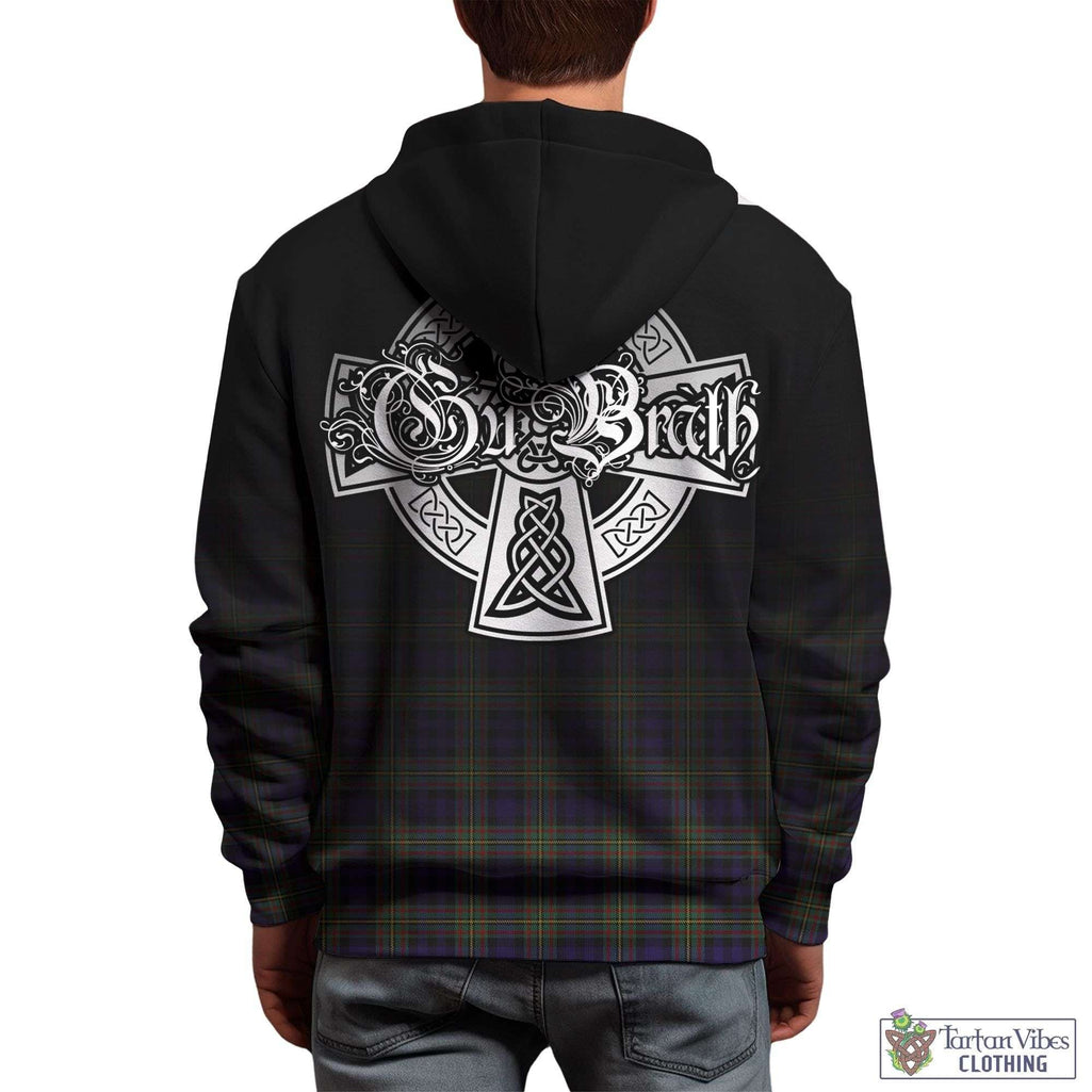 Tartan Vibes Clothing MacLellan Tartan Hoodie Featuring Alba Gu Brath Family Crest Celtic Inspired