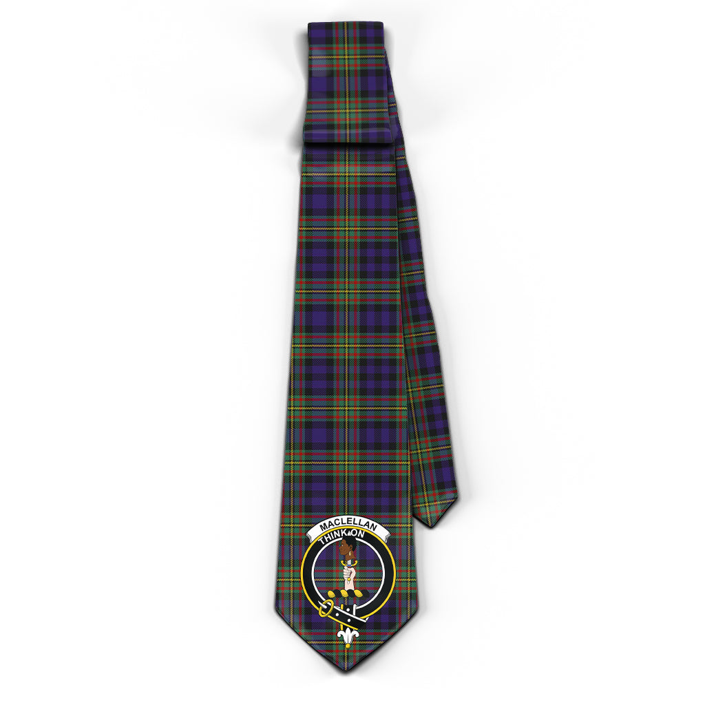 MacLellan (McLellan) Tartan Classic Necktie with Family Crest - Tartan Vibes Clothing