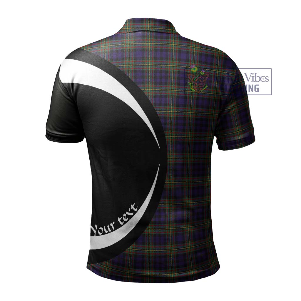 MacLellan (McLellan) Tartan Men's Polo Shirt with Family Crest Circle Style - Tartan Vibes Clothing