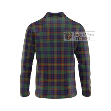 MacLellan (McLellan) Tartan Long Sleeve Polo Shirt with Family Crest DNA In Me Style