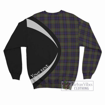 MacLellan (McLellan) Tartan Sweatshirt with Family Crest Circle Style