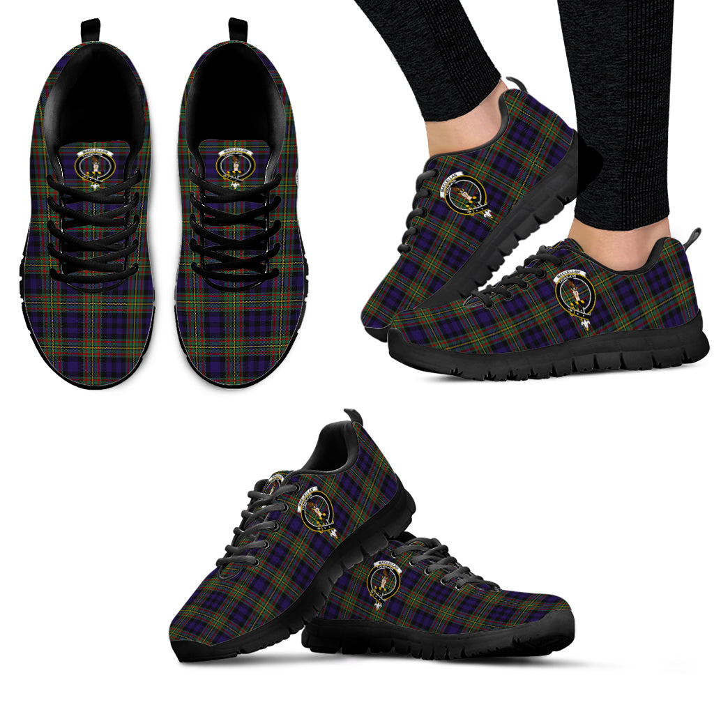 MacLellan (McLellan) Tartan Sneakers with Family Crest - Tartan Vibes Clothing