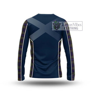 MacLellan (McLellan) Tartan Long Sleeve T-Shirt with Family Crest and Lion Rampant Vibes Sport Style