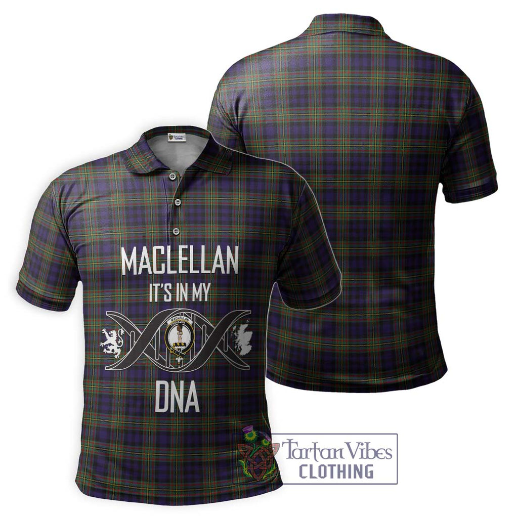 MacLellan (McLellan) Tartan Polo Shirt with Family Crest DNA In Me Style - Tartanvibesclothing Shop