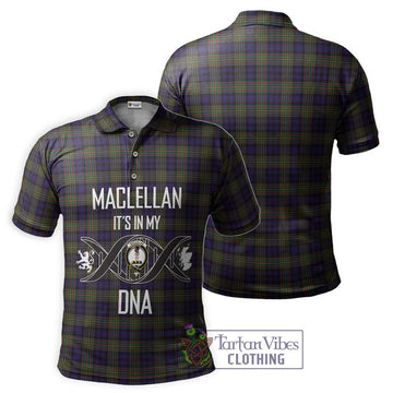 MacLellan (McLellan) Tartan Polo Shirt with Family Crest DNA In Me Style