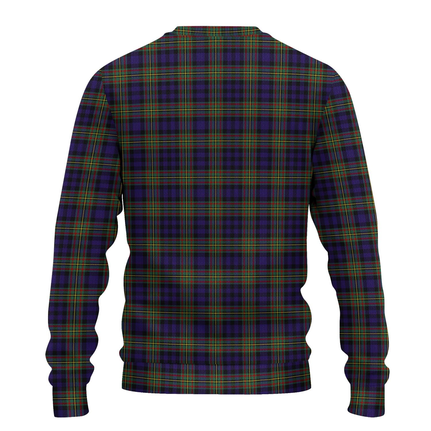 MacLellan Tartan Knitted Sweater with Family Crest - Tartanvibesclothing