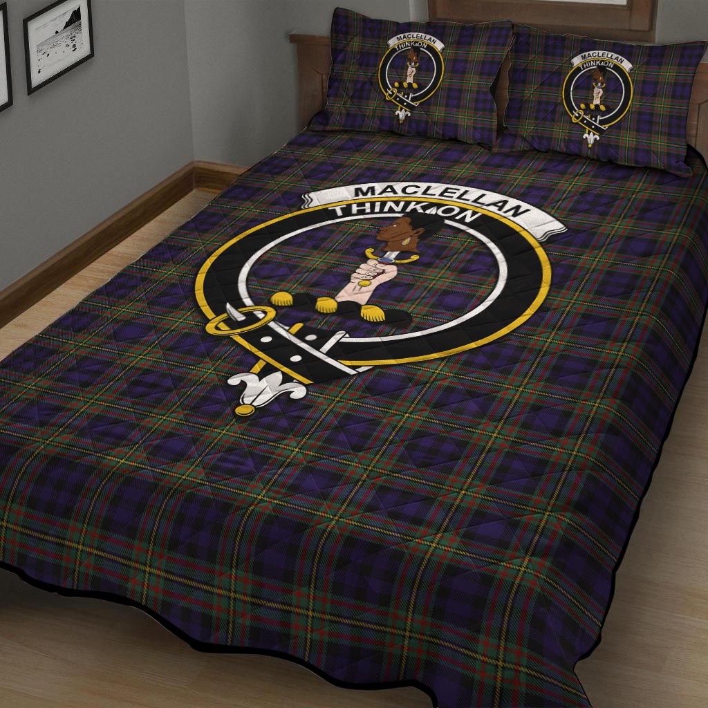 MacLellan (McLellan) Tartan Quilt Bed Set with Family Crest - Tartan Vibes Clothing