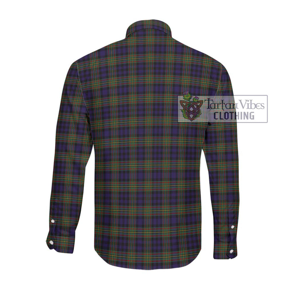 MacLellan (McLellan) Tartan Long Sleeve Button Shirt with Family Crest DNA In Me Style - Tartanvibesclothing Shop