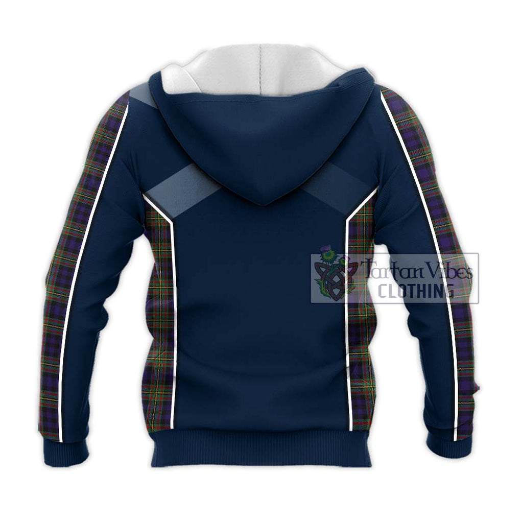 MacLellan (McLellan) Tartan Knitted Hoodie with Family Crest and Lion Rampant Vibes Sport Style - Tartan Vibes Clothing