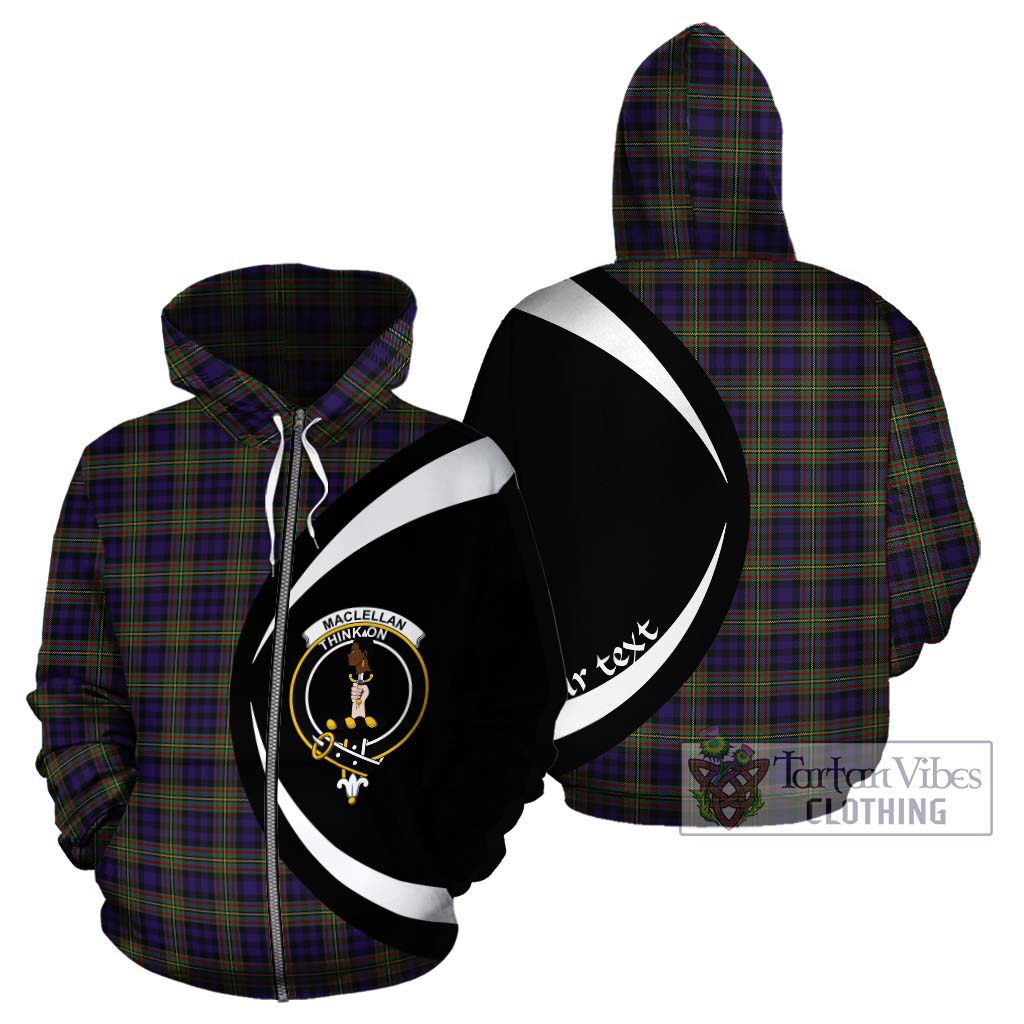 MacLellan (McLellan) Tartan Hoodie with Family Crest Circle Style - Tartan Vibes Clothing