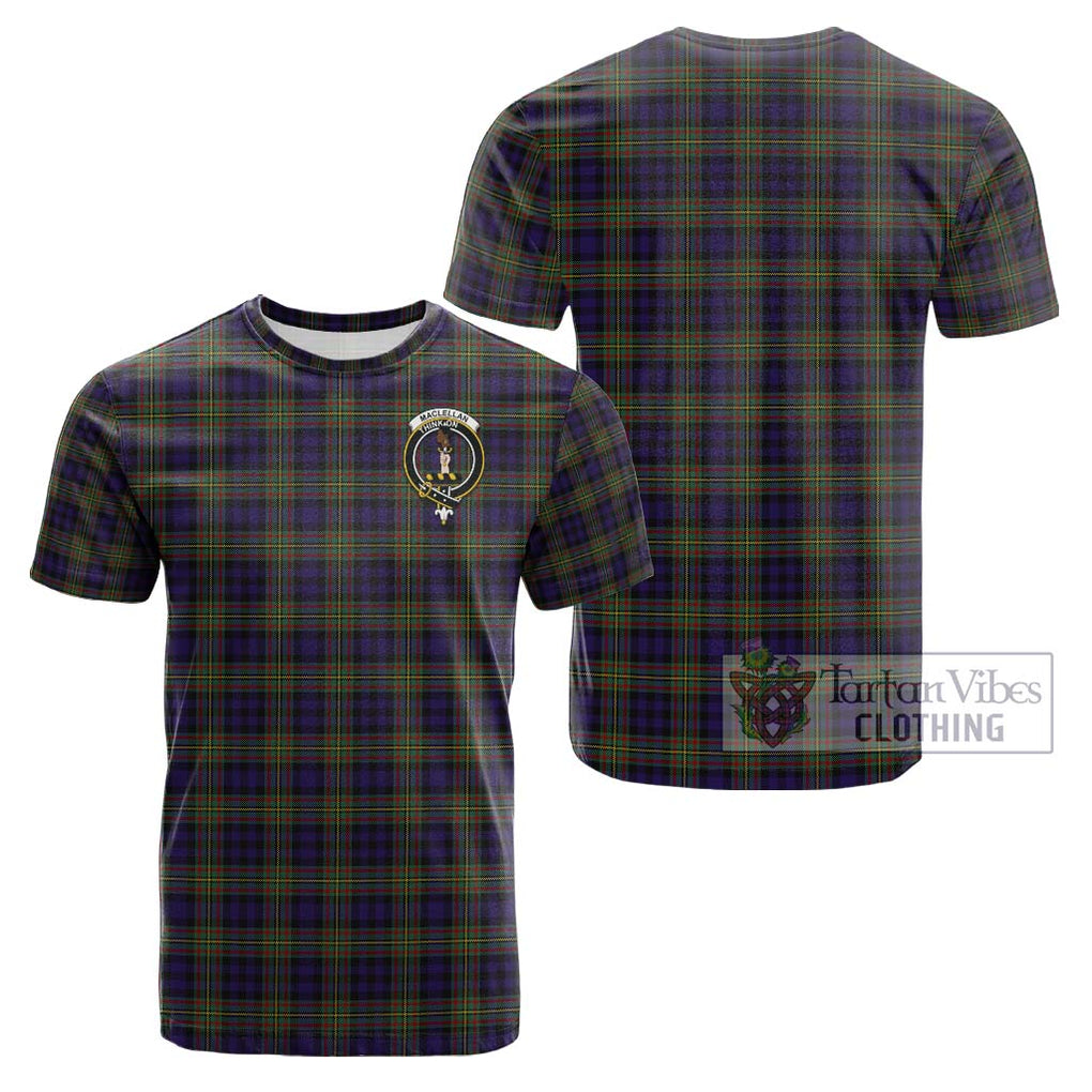 MacLellan (McLellan) Tartan Cotton T-Shirt with Family Crest Kid's Shirt - Tartanvibesclothing Shop