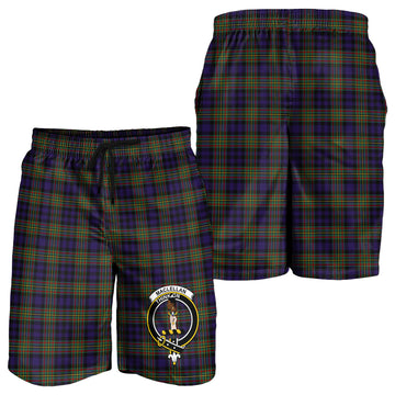 MacLellan (McLellan) Tartan Mens Shorts with Family Crest