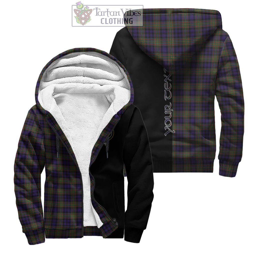 MacLellan (McLellan) Tartan Sherpa Hoodie with Family Crest and Half Of Me Style Unisex - Tartanvibesclothing Shop