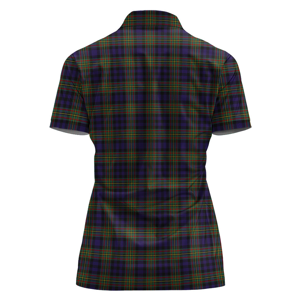 MacLellan (McLellan) Tartan Polo Shirt with Family Crest For Women - Tartan Vibes Clothing