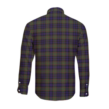 MacLellan (McLellan) Tartan Long Sleeve Button Up Shirt with Family Crest