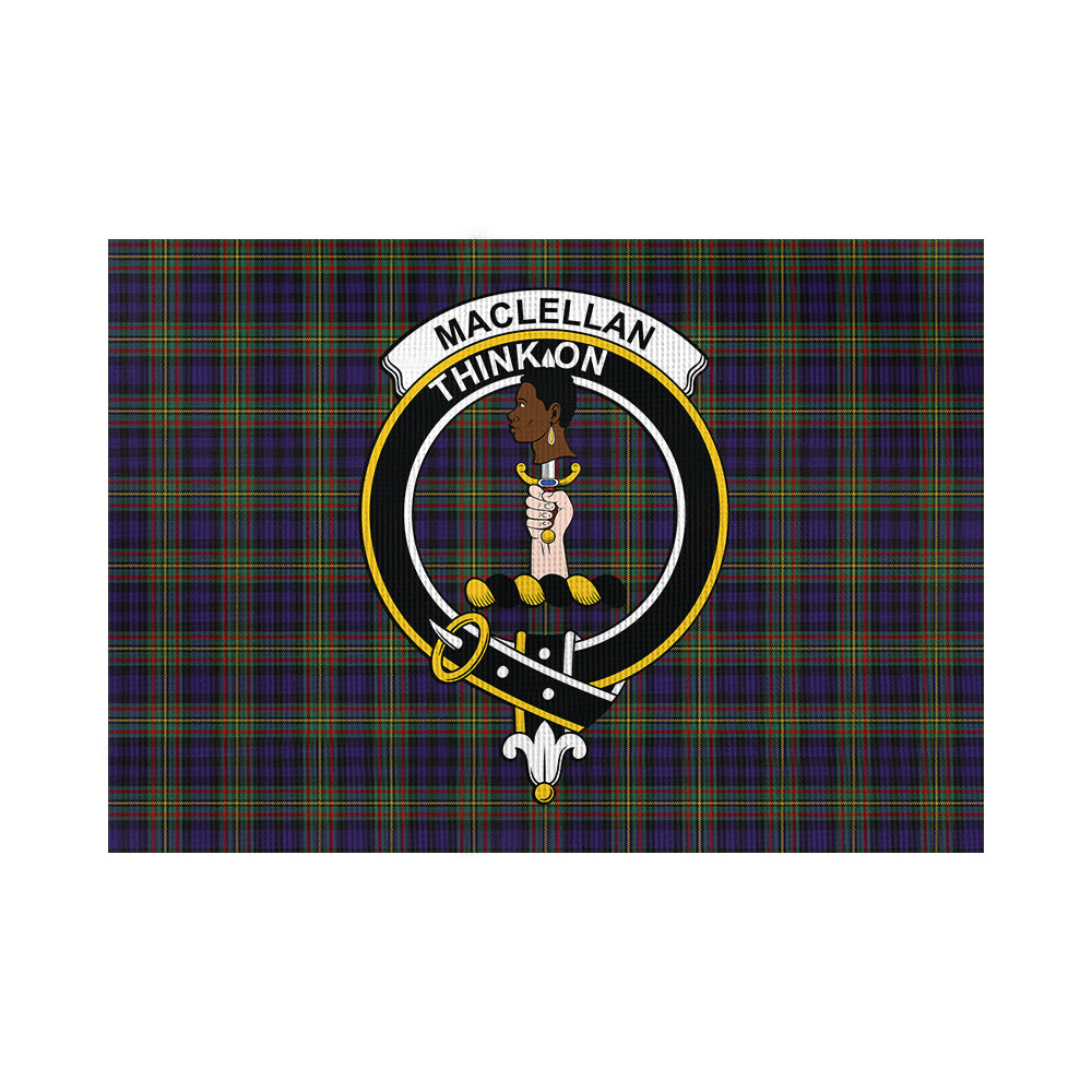 maclellan-tartan-flag-with-family-crest